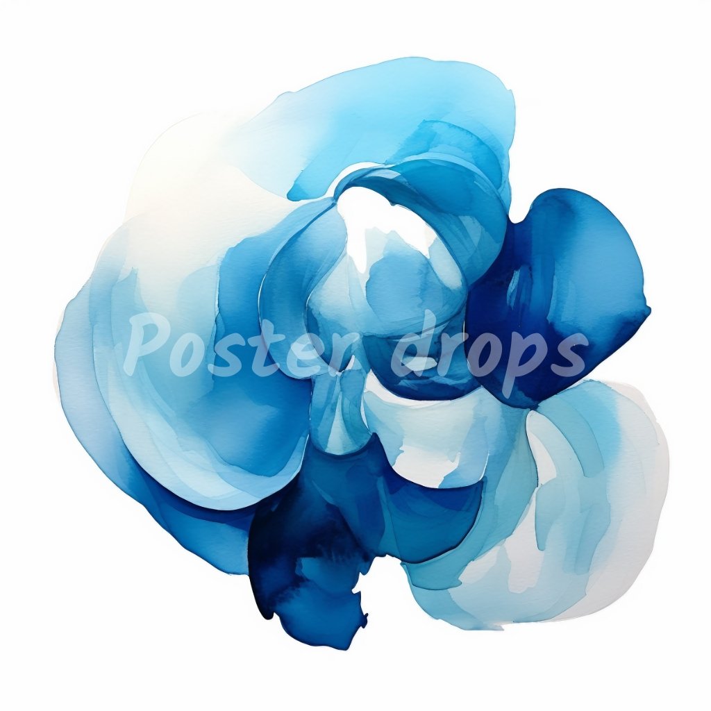 Aquarelle Rose Illusion - Poster Drops