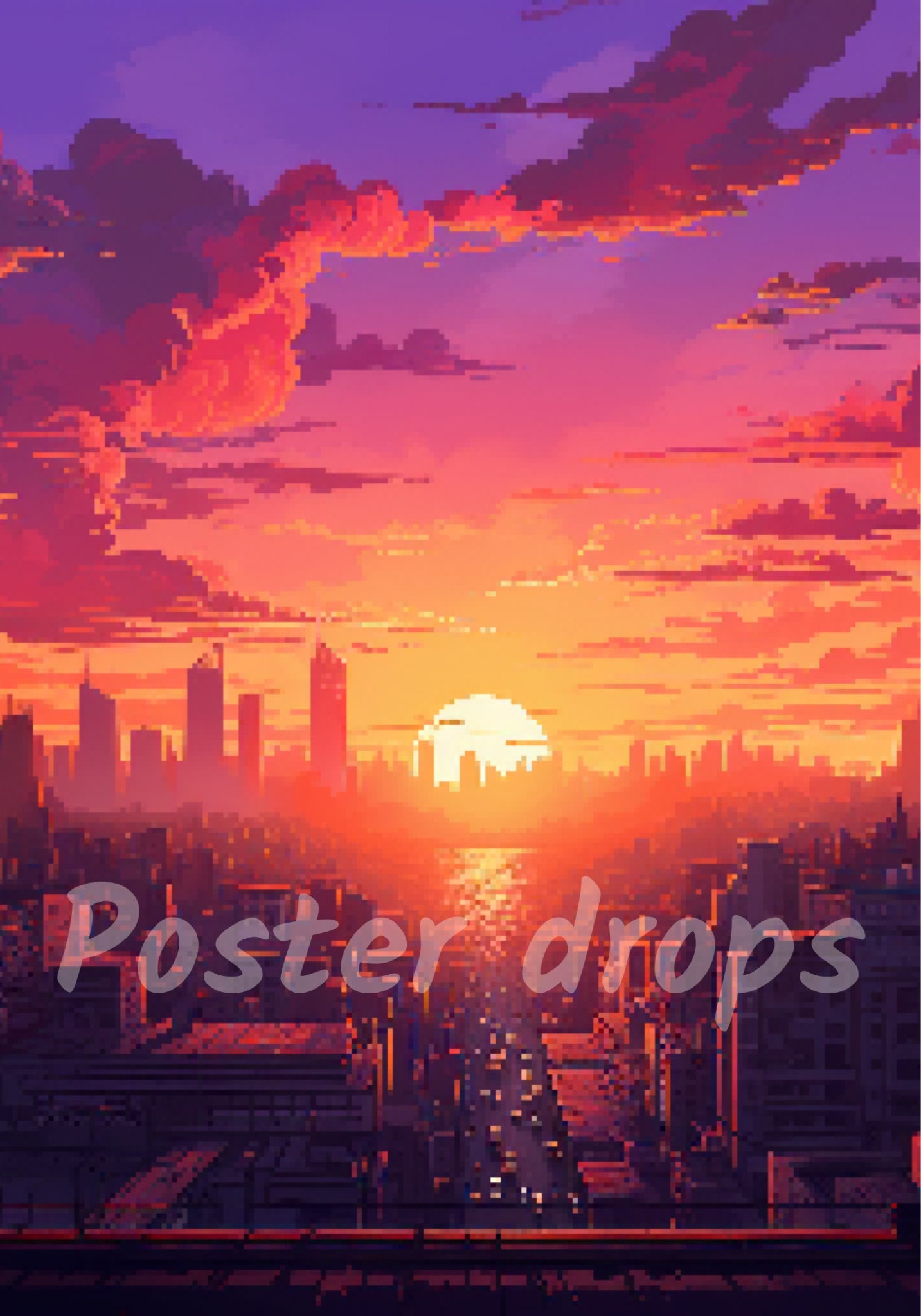 夕陽の彼方 - Poster Drops